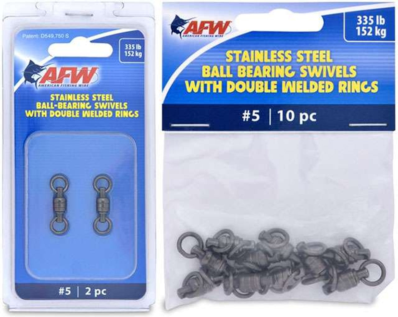 American Fishing Wire Stainless Steel Ball Bearing Swivels