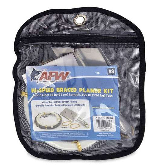 American Fishing Wire AFW TA-PL8HS-BR-KIT Hi-Speed Braced Planer Kit