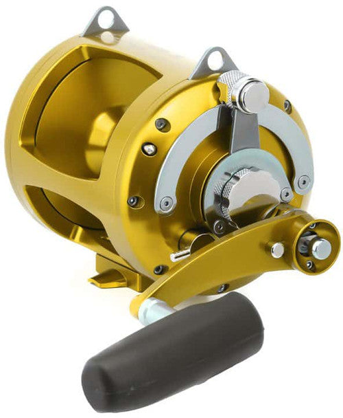 Avet EXW 50/2 Two-Speed Lever Drag Big Game Reels Gold.