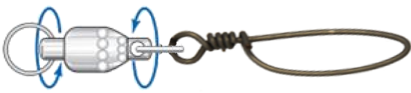 Diamond Rotary Ball Bearing Swivel with Tournament Snap
