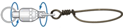Diamond Rotary Ball Bearing Swivel with Tournament Snap
