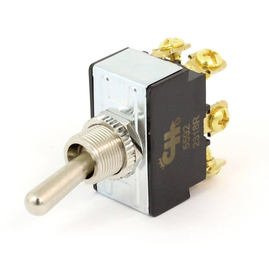 Cole Hersee 5592 Standard Heavy-Duty Metal Toggle Switch, DPDT, On-Off-On