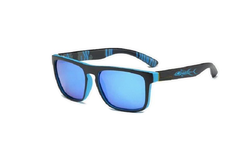 Tormenter Sunglasses-Sandpiper-Black Frame/Blue Lens.