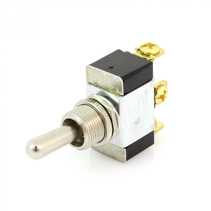 Cole Hersee 55021 Standard Heavy-Duty Metal Toggle Switch with Sealing O-Ring, SPDT, 25A