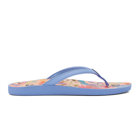 Olukai Puawe W Cloud Blue/Flower Sandals