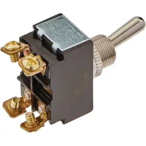 Cole Hersee® 5588  12 - 24 V DC 15/25 A On/Off Nickel Plated Brass DPST Heavy-Duty Toggle Switch