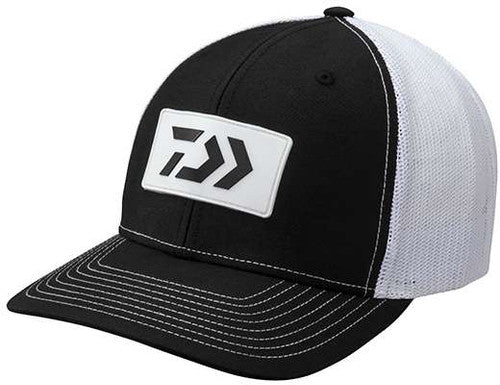 Daiwa D-Vec Rubber Logo Trucker Hat - Black