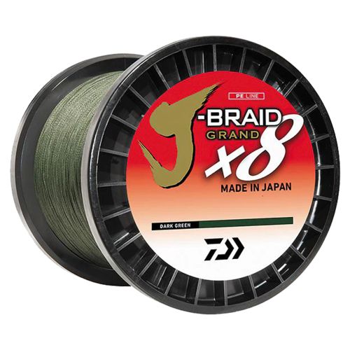 Daiwa J-Braid x8 Grand Braided Line - 50 lb. - 3000 yd. - Dark Green