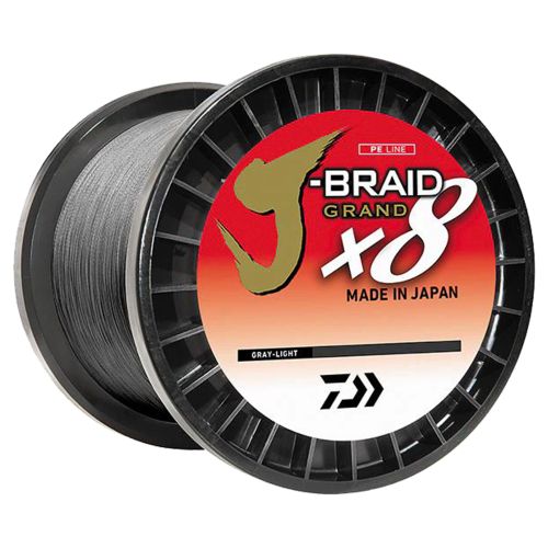 Daiwa J-Braid x8 Grand Braided Line - 30 lb. - 3000 yd. - Gray Light