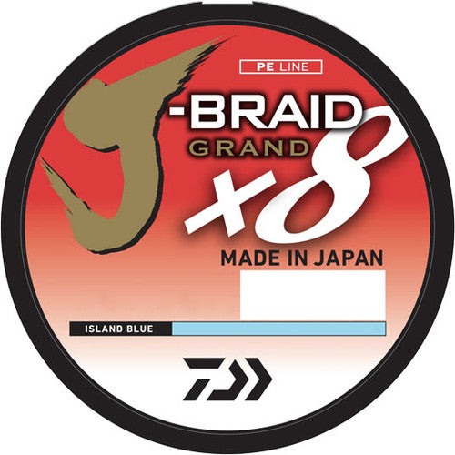 Daiwa J-Braid Grand Bulk Spool - Island Blue - 50lb 3000 yds