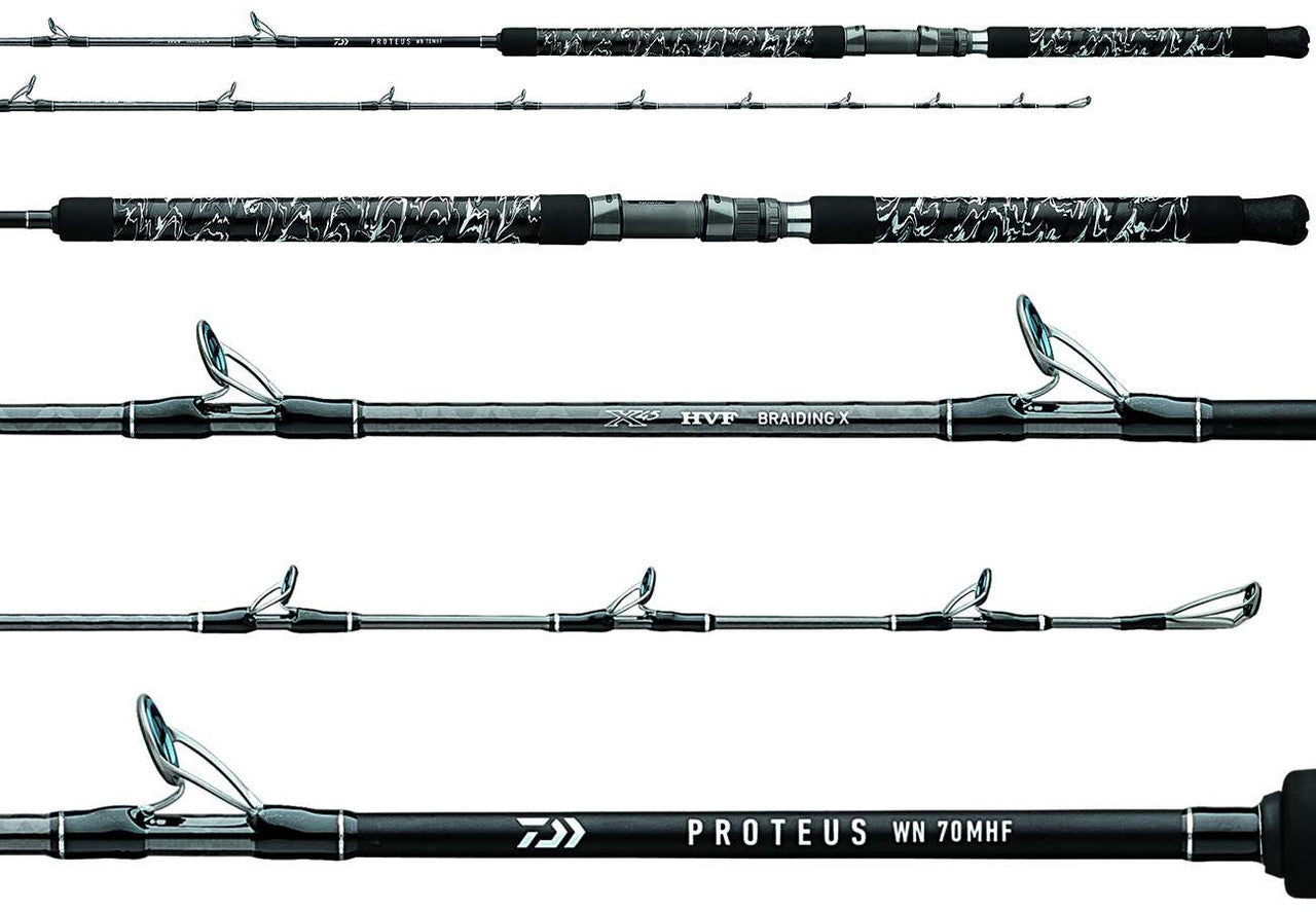 Daiwa PRWNC76MHF Proteus WN Camo Conventional Rod 7'6" 15-80lb