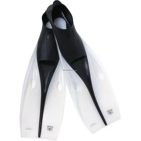 Calcutta Slip On Swim Fins Sz 6-8 Clear/Black