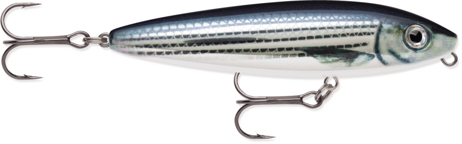 Rapala Skitter Walk BODY LENGTH: 3-1/8" (SW08) WEIGHT: 7/16 oz. Floating