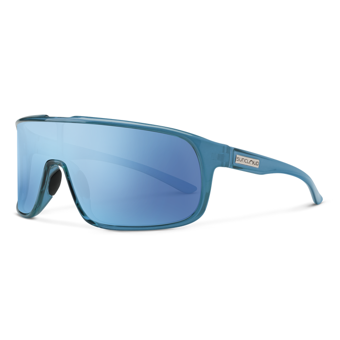 Suncloud Double Up Matte Crystal Marine/ Polarized Aqua Mirror Lens