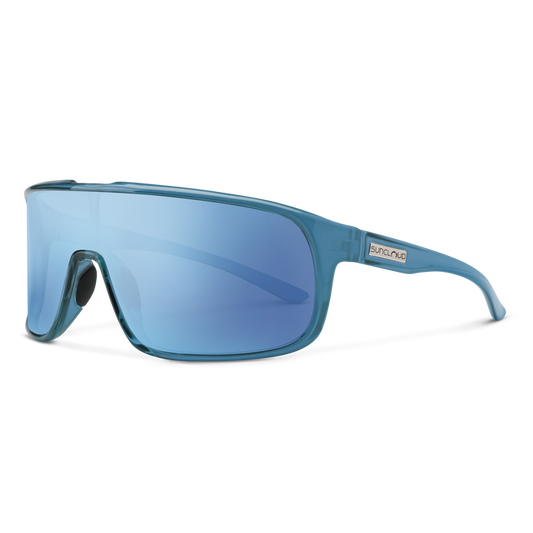 Suncloud Double Up Matte Crystal Marine/ Polarized Aqua Mirror Lens