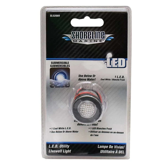 Shoreline Marine SL52089 Boat Utility Submersible Livewell Light 12 Volt.