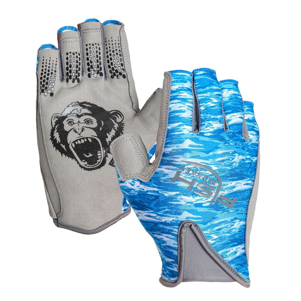 Fish Monkey Pro 365 Guide Gloves Blue Water Camo