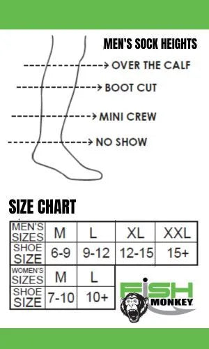 Fish Monkey Guide Series Guide Series Mini Crew Deck Boot Sock