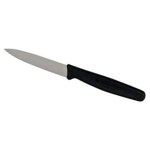 Forschner / Victorinox Paring Knife, 3 1/4 in Straight Small Black Nylon Handle (40600)