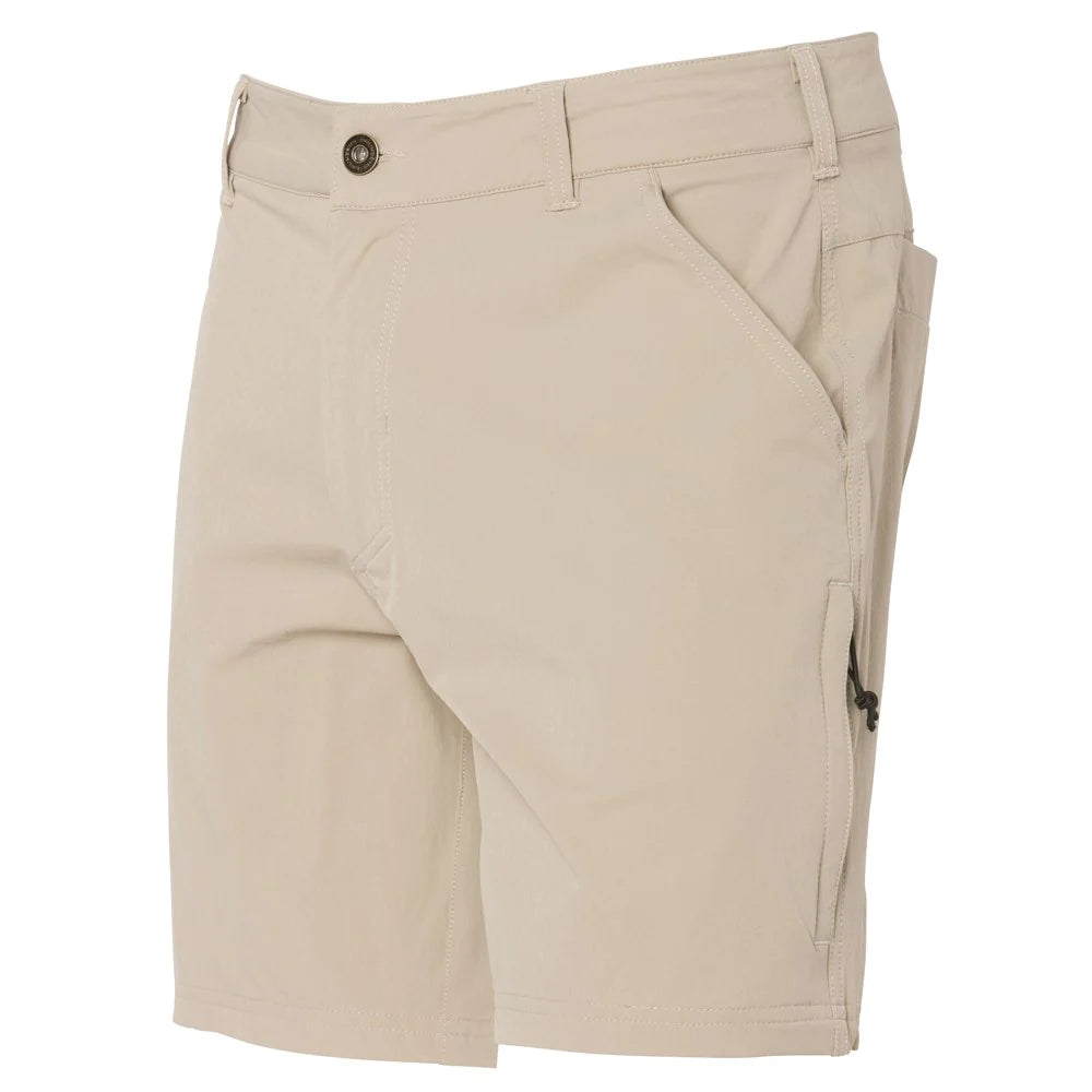 Grundens Gaff Short 7-Inch Seneca Khaki.