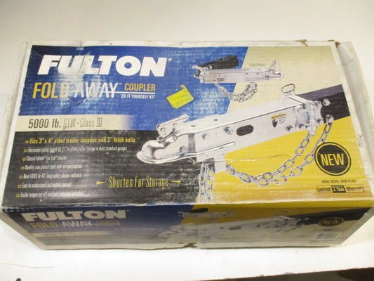 Fulton 3 x 4" 5,000lb. Pound Max Load Trailer Tongue 2" Ball Bolt on Fold Hinge Kit. (SBC504)