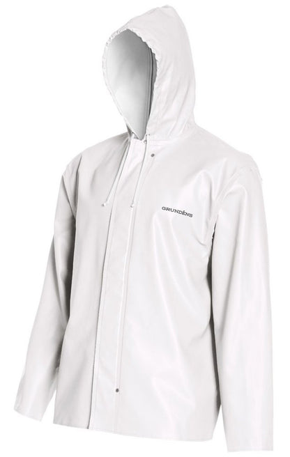 Grundens Clipper 82 Hooded Parka Rain Jacket White