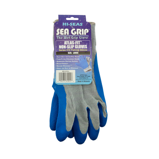 AFW Sea Grip Premium Non-Slip Gloves, Light Blue/White 1 pair