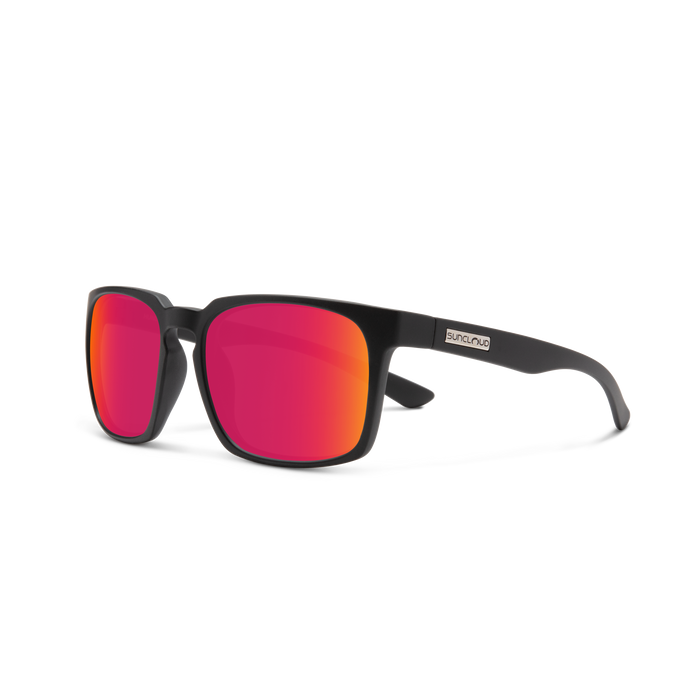 SunCloud Hundo Matte Black/ Polarized Red Mirror