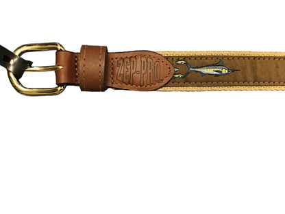 Zep-Pro Brown Marlin Ribbon Belt