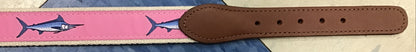 Zep-Pro Ribbon Belt Pink Marlin Natural