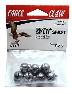 Eagle Claw Tackle Removable Split-Shot Sinkers