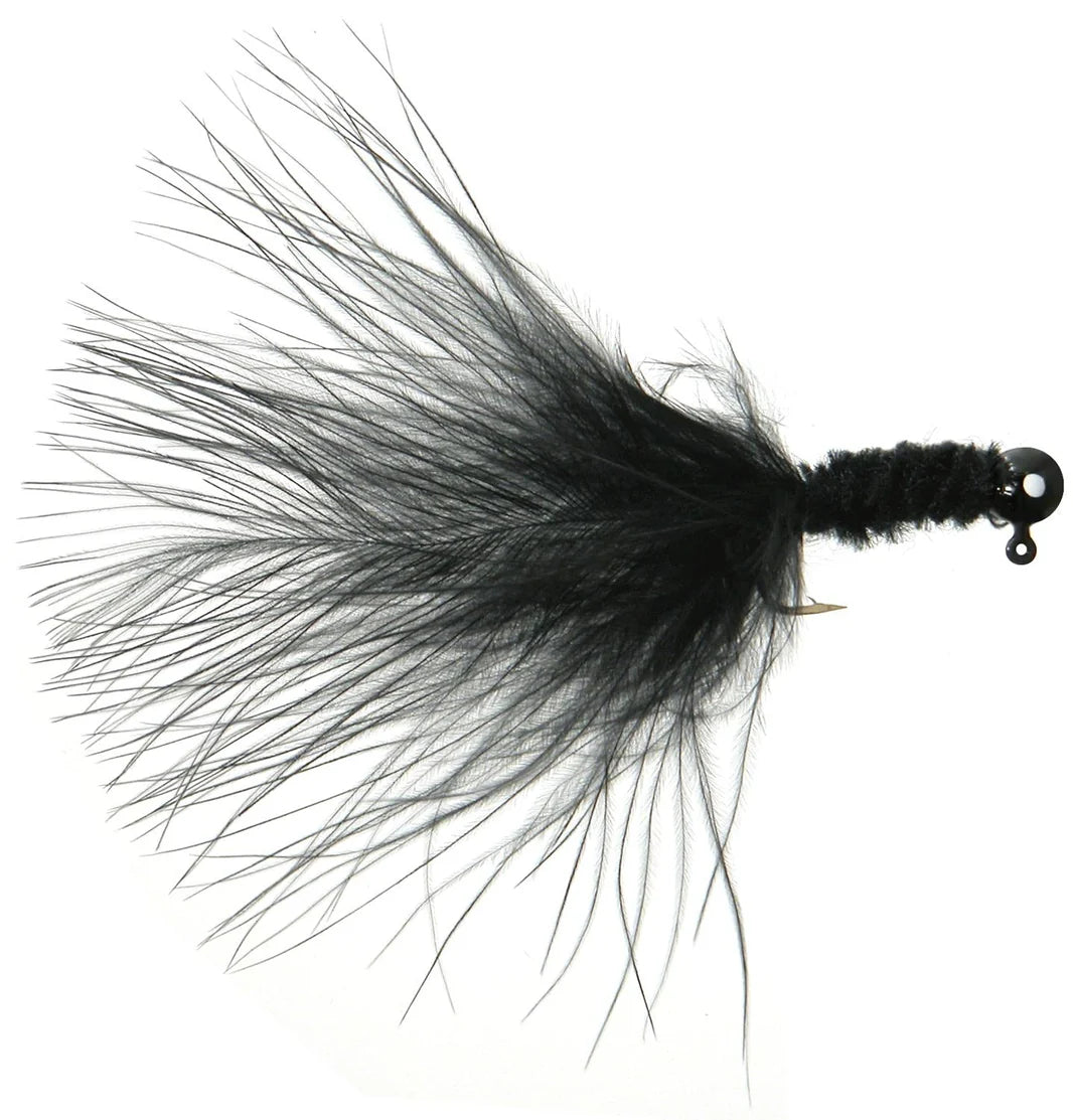 Danielson Crappie Jig 1/32oz Black 3 Pack