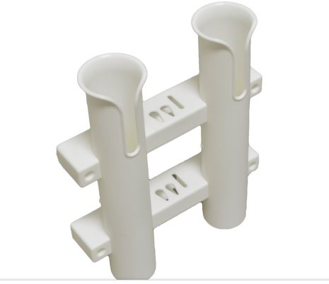 2 In 1 Molded Rod Holder Rod Rack - White - Packaged by TH Marine