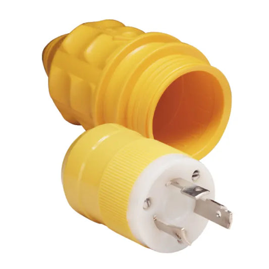 Marinco 30A/125VDC Locking Shore Power Plug & Boot