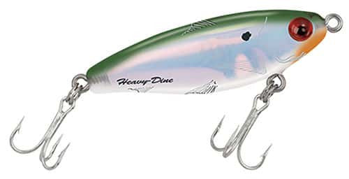 MirrOlure 18MR MirrOdine Irresistible Sinking Twitchbait Lure Green/White/Silver Lumi