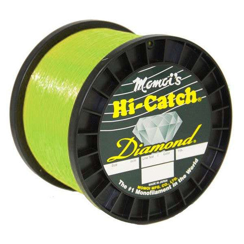 Momoi Hi-Catch Diamond 80Lb 3000Yd Spool Fluoroescent Yellow