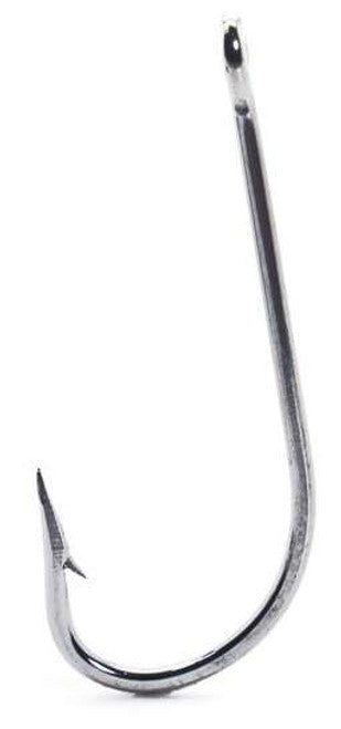 Mustad 34007-SS 100 Pack Classic O'Shaughnessy Hook, Forged, Ringed Eye, Stainless Steel