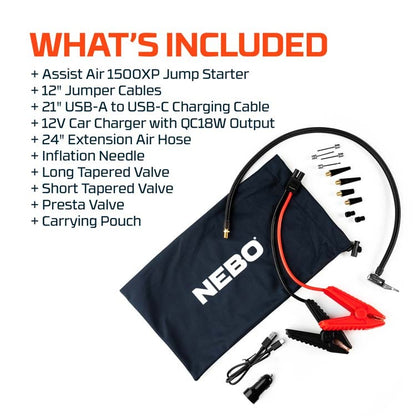 NEBO Assist Air 1500XP Jump Starter and Air Compressor.