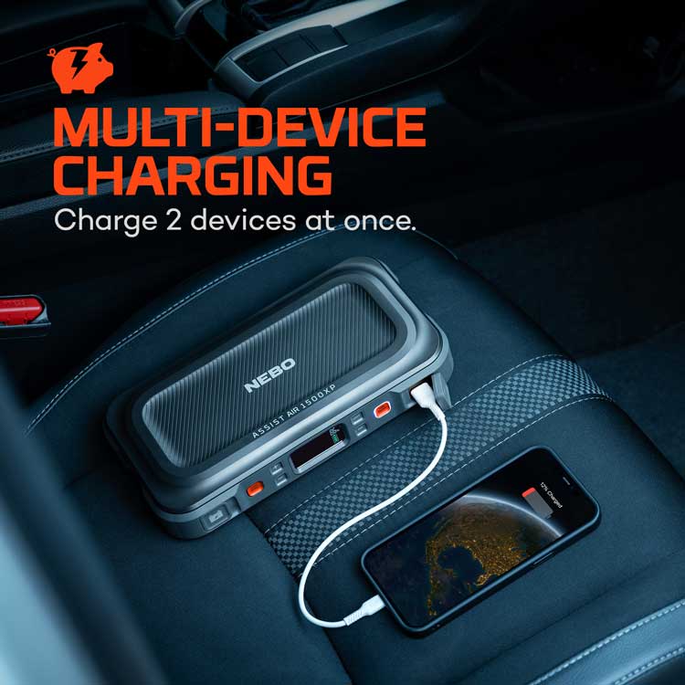 NEBO Assist Air 1500XP Jump Starter and Air Compressor.