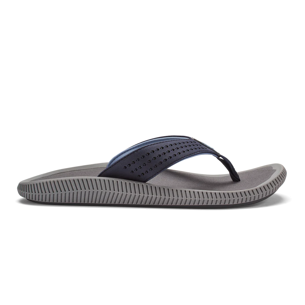 Olukai Ulele Blue Depth Charcoal Sandals