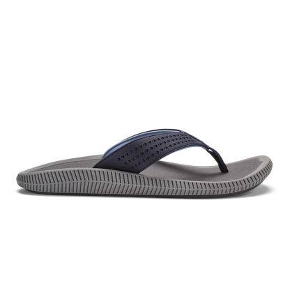 Olukai Ulele Blue Depth Charcoal Sandals