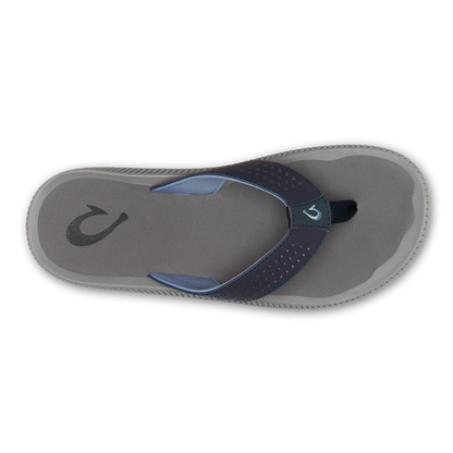 Olukai Ulele Blue Depth Charcoal Sandals