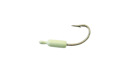 Calcutta Crusher Jighead 1/32oz. Size 4 J-hook Glow 5pk.