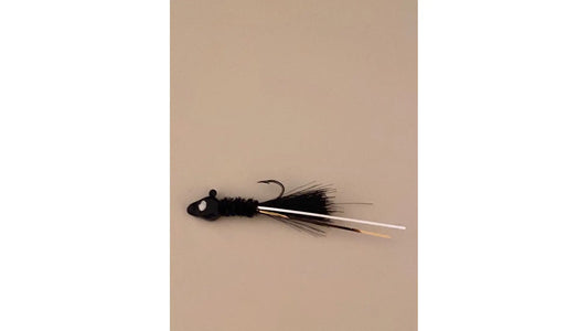 Slater's Jigs Light-nin Flash Jig #2 Sickle Hk-1/8 oz Black Head Black Flash