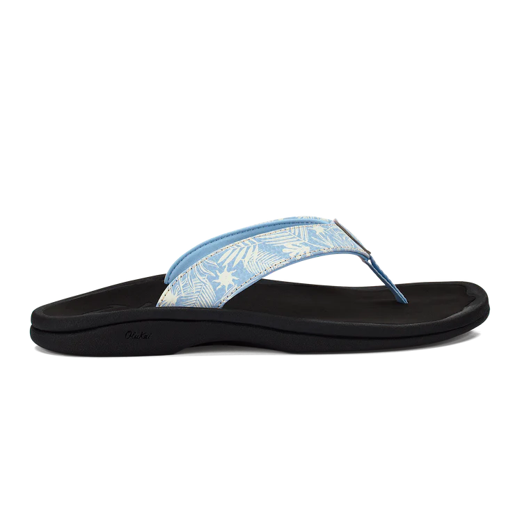 Olukai 'Ohana W Pale Blue / Black Sandals