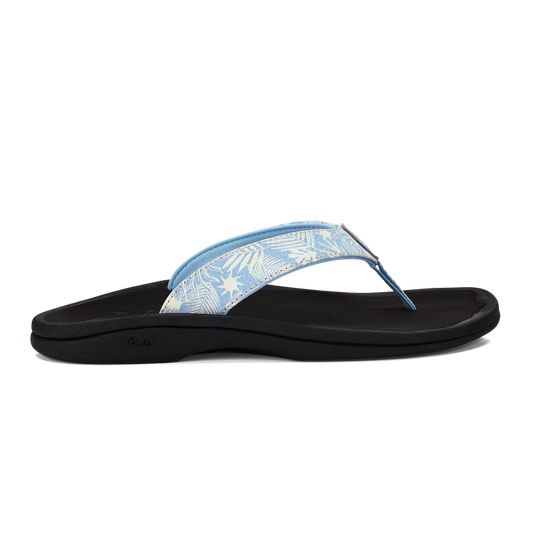 Olukai 'Ohana W Pale Blue / Black Sandals