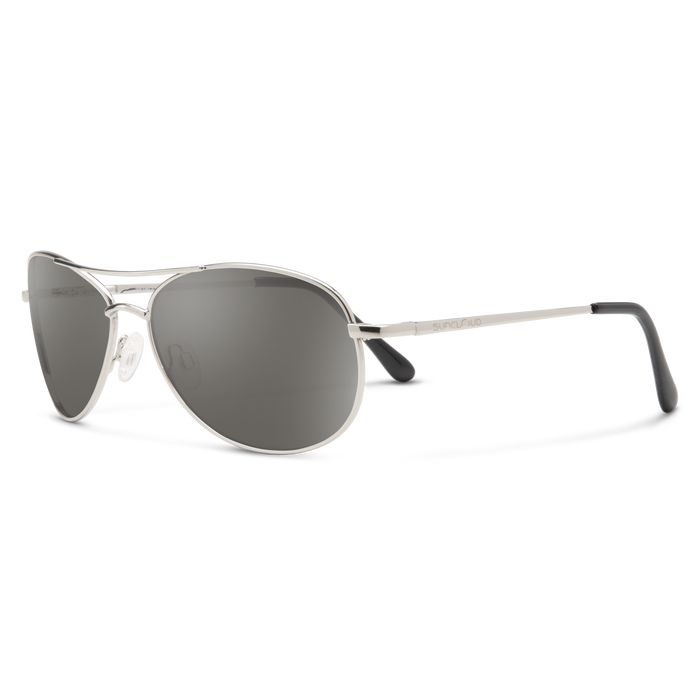 Suncloud Patrol Silver/ Polar Gray Sunglasses