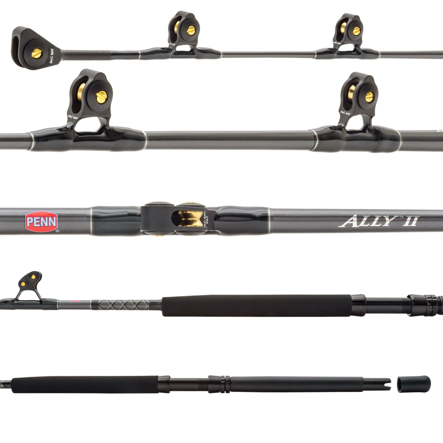 Penn Ally II Boat Rod Penn 50-80lb 6' All Roller Conventional ALLYBWII5080C60AR