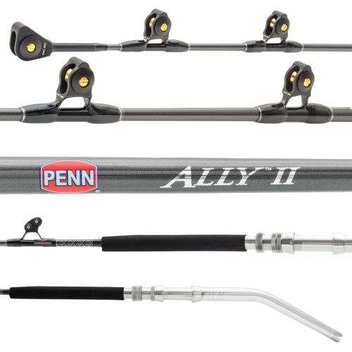 Penn 6' Ally II ALLYBWII5080C60ARBB Bent Butt Conventional Rod, 6' 50-80lb.