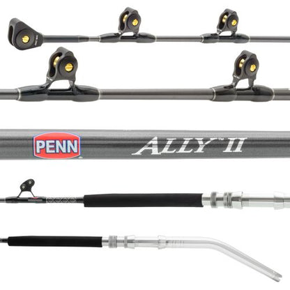 Penn 6' Ally II ALLYBWII5080C60ARBB Bent Butt Conventional Rod, 6' 50-80lb.
